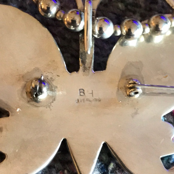 Sterling silver turquoise Mother of pearl necklace - Picture 4 of 8